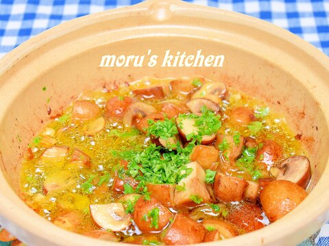 バケットと合う!簡単なマッシュルームのアヒージョ☆